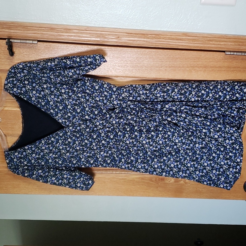 Abercrombie & Fitch Blue Floral Mini Dress